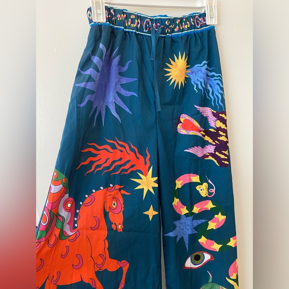 Loose printed pants